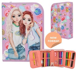 Depesche TOPModel etui deluxe roze GIRL POWER schoolspullen