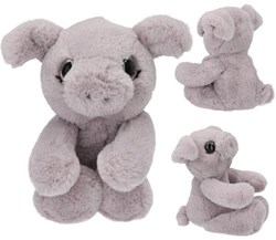 Depesche knuffel varken SNUKIS 25 cm zacht speelgoed varken