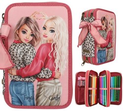Depesche etui TOPModel 3-vaks LEOHEART voor school en creatief
