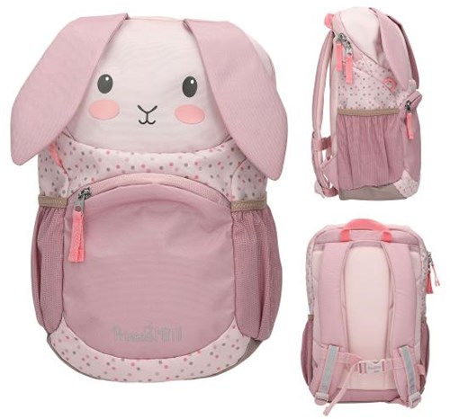 Depesche rugzak Princess Mimi ergonomisch konijn roze kinderrugzak