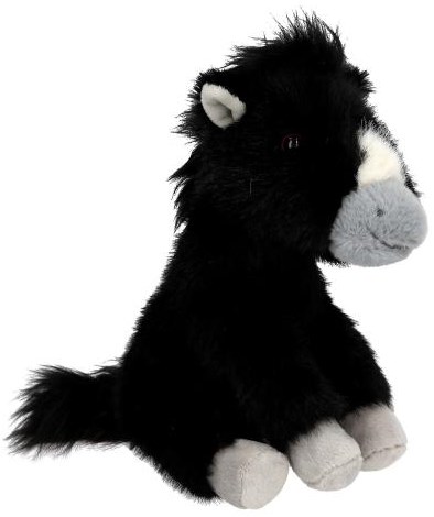 Depesche knuffel paard zwart Miss Melody pluche speelgoed 20 cm-3