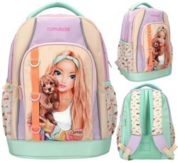 Depesche rugzak TOPModel SUNNY DOG - Gele schooltas met hond