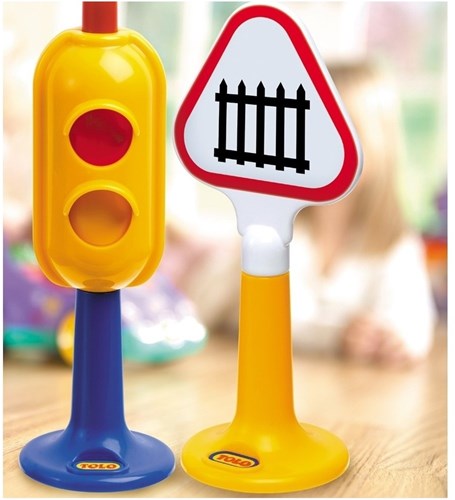 Tolo verkeersborden speelgoedset - First Friends - 7-delig - educatief-2