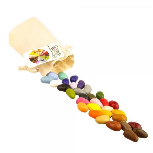 Crayon Rocks waskrijtjes - katoenen zakje - 32 kleuren - ergonomisch-3