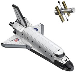 Cada ruimtevaart NASA bouwset shuttle Discovery 1827 stuks speelgoed
