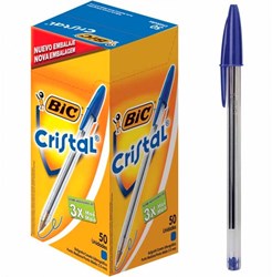 BIC 50 Bic Cristal in doos blauw
