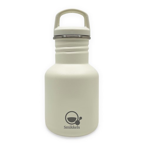 Smikkels - RVS Drinkfles 350ml - Zacht wit