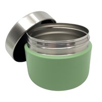 Smikkels RVS fruitbakje kind 420ml groen - duurzaam snackbakje school-2