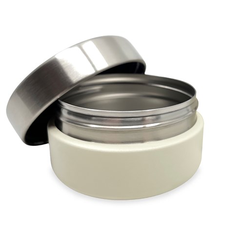 Smikkels - RVS foodjar 280ml wit - snackbeker voor kinderen-2