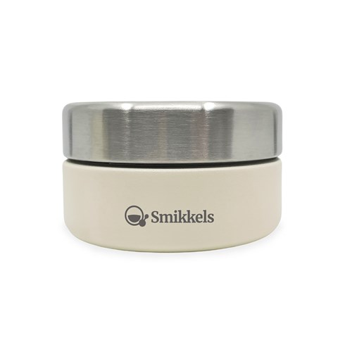Smikkels - RVS foodjar 280ml wit - snackbeker voor kinderen