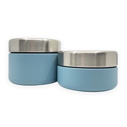 Smikkels roestvrijstalen foodjar set lunchbox blauw 280/420ml