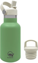 Smikkels RVS thermos drinkfles 350ml groen - kind thermosbeker school
