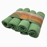 Smikkels baby monddoekjes set groen biologisch katoen absorberend-2
