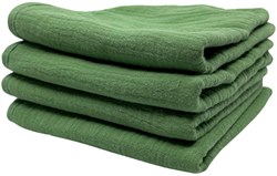 Smikkels baby monddoekjes set groen biologisch katoen absorberend