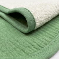 Smikkels baby bandana slab groen - set van 2 - biologisch katoen-3