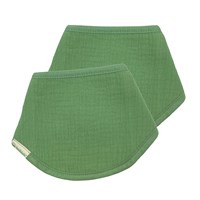 Smikkels baby bandana slab groen - set van 2 - biologisch katoen