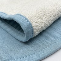 Smikkels baby schouderdoek hydrofiel katoen set blauw - spuugdoek-3
