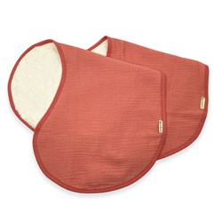 Smikkels baby schouderdoek hydrofiel katoen set roze 2 stuks