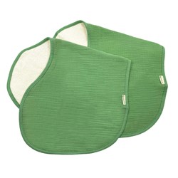 Smikkels baby schouderdoek hydrofiel katoen set groen - spuugdoek
