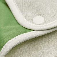 Smikkels slabbetje met mouwen - baby slab groen - waterafstotend-2