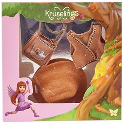 Kruselings cowgirl accessoires poppenkleding set bruin - tienerpop