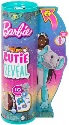 BEX Barbie pop Jungle Olifant met verrassingen en accessoires