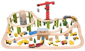 Bigjigs Construction Train Set bigjigs kopen in de aanbieding