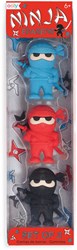 Ooly gummen ninja set van 3 multikleur voor kinderen en volwassenen