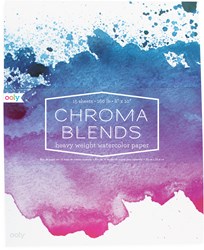 Ooly aquarelpapier Chroma Blends zwaar gewicht - 15 vellen multikleur