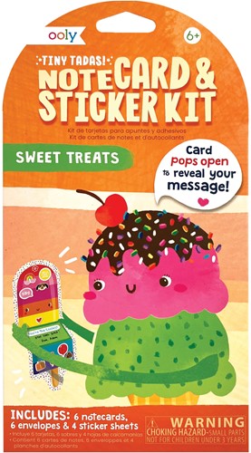 Ooly - Tiny Tadas! Note Cards & Sticker Set - Sweet Treats