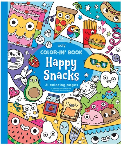 Ooly - Color-in Book: Happy Snacks