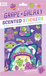 Ooly geurkras stickers Galaxy druif - glitter stickerset kinderen