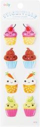 Ooly stickers Stickiville Skinny Happy Cupcakes decoratie