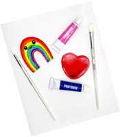 Ooly acrylverf set - klassieke kleuren - 12 tubes en 2 penselen-3