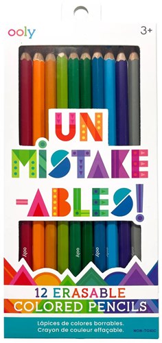 Ooly - Un-Mistakeables Erasable Colored Pencils (Set of 12) - REVAMP
