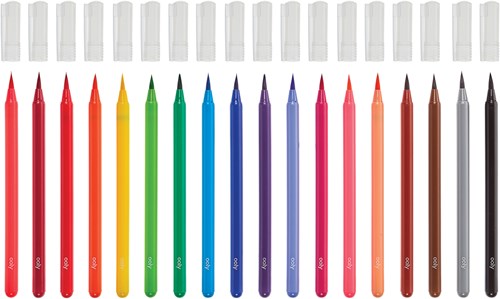 Ooly aquarelmarkers Chroma Blends penseelstiften set 18 kleuren-3