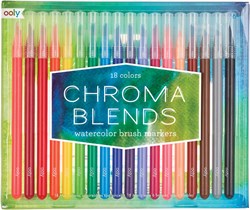 Ooly aquarelmarkers Chroma Blends penseelstiften set 18 kleuren