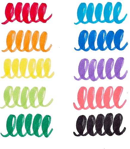 Ooly - Jumbo Brush Markers - Set van 10 Afwasbare Kleuren - Perfect voor Kinderen-3