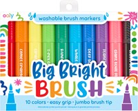 Ooly - Jumbo Brush Markers - Set van 10 Afwasbare Kleuren - Perfect voor Kinderen