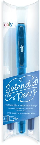 Ooly - Splendid Fountain Pen - Blue (4 PC Set)