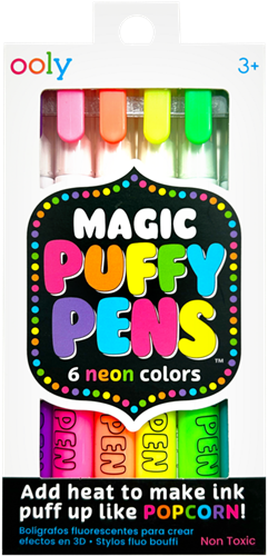 Ooly neon pennen - Magic Puffy Pens 3D stiften set voor kinderen-2