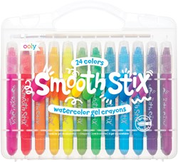Ooly aquarel gelkrijtjes Smooth Stix - grote set kleurpotloden voor kinderen
