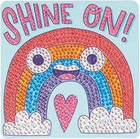 Ooly knutselset mini edelsteen kunst Rad Rainbow glitter regenboog-3