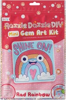 Ooly knutselset mini edelsteen kunst Rad Rainbow glitter regenboog