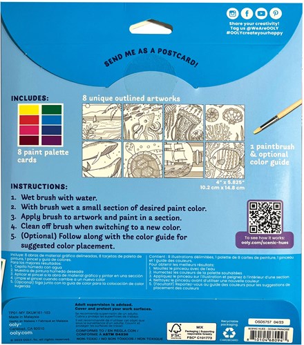 Ooly aquarel kunstset - schilderen voor kinderen en volwassenen - Ocean Paradise-2