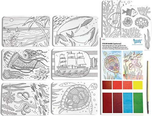Ooly aquarel kunstset - schilderen voor kinderen en volwassenen - Ocean Paradise-3