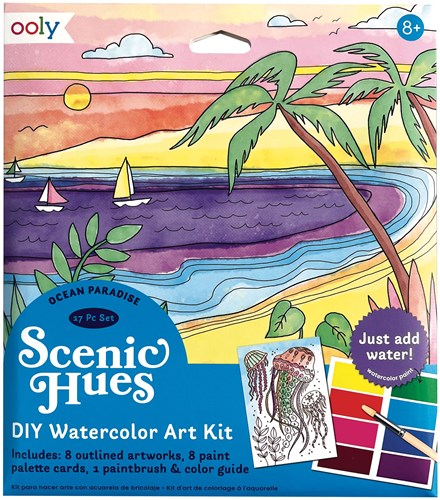Ooly aquarel kunstset - schilderen voor kinderen en volwassenen - Ocean Paradise