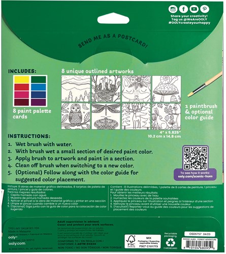 Ooly aquarel kunstset - Forest Adventure - creatieve schilderkit voor kinderen en volwassenen-2