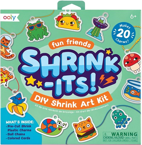 Ooly - Shrink-Its! D.I.Y. Shrink Art Kit - Fun Friends