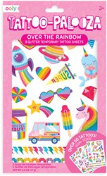 Ooly tijdelijke tattoos kind Over the Rainbow kleurrijk plezier